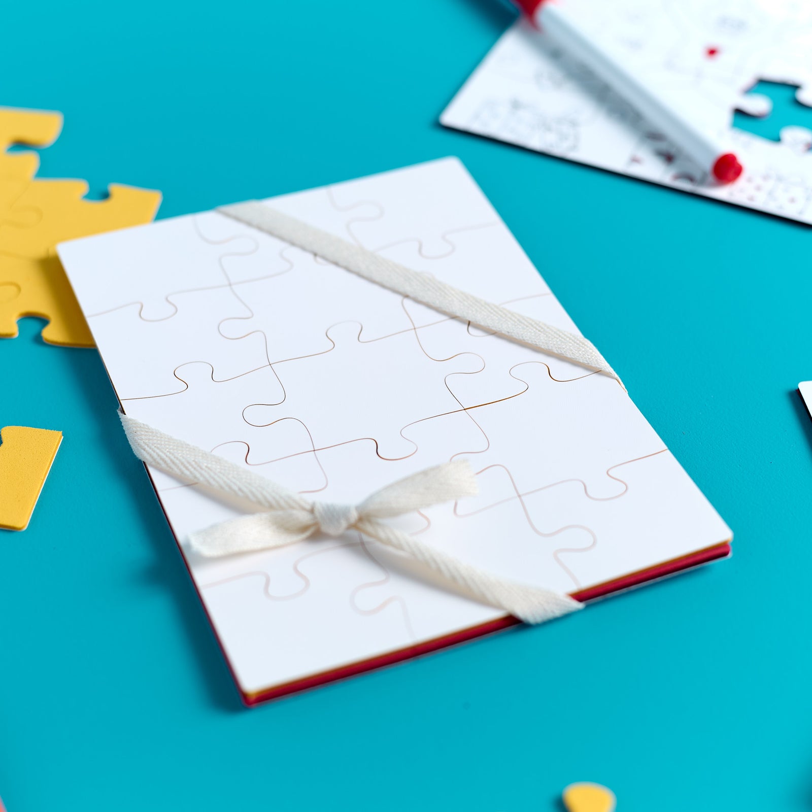 Close-up of a puzzle piece illustration from the ODIDOMI puzzle kit for kids.