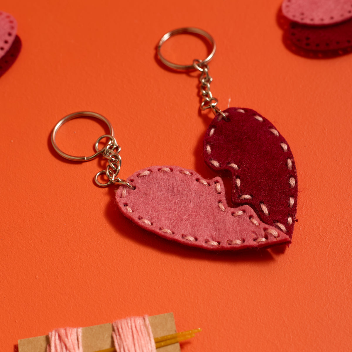 Half-Heart Keychains Kit