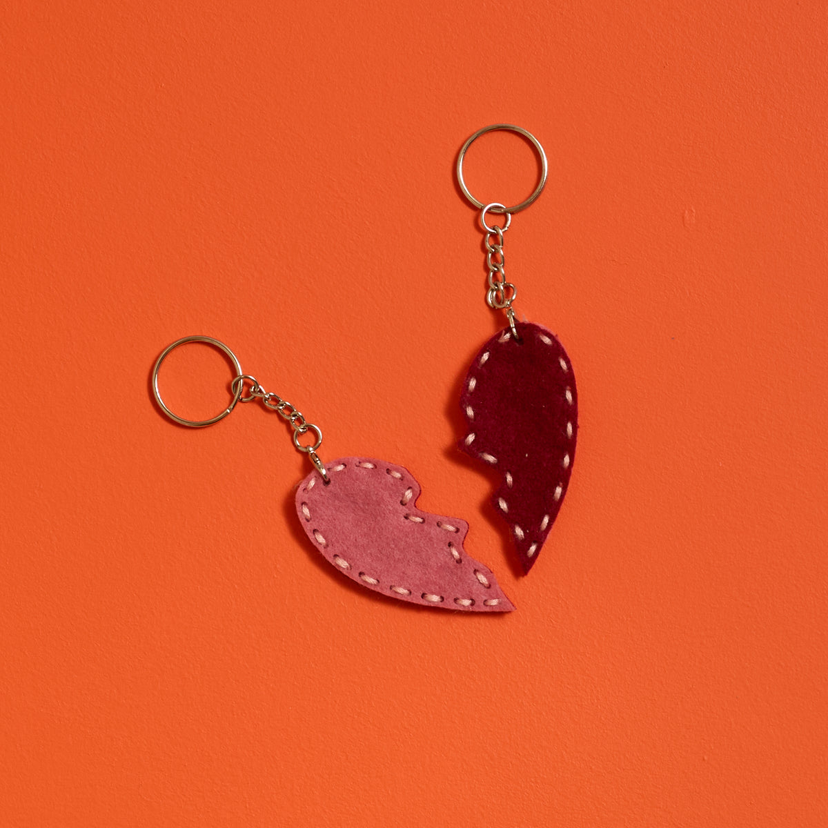 Half-Heart Keychains Kit
