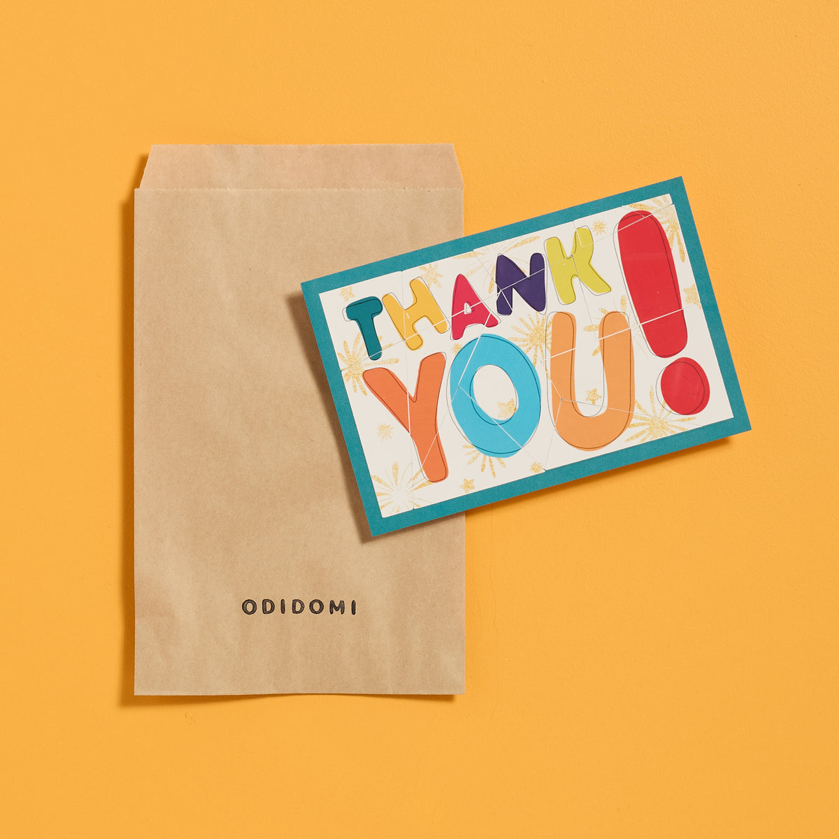 Thank You Sticker Puzzle Card