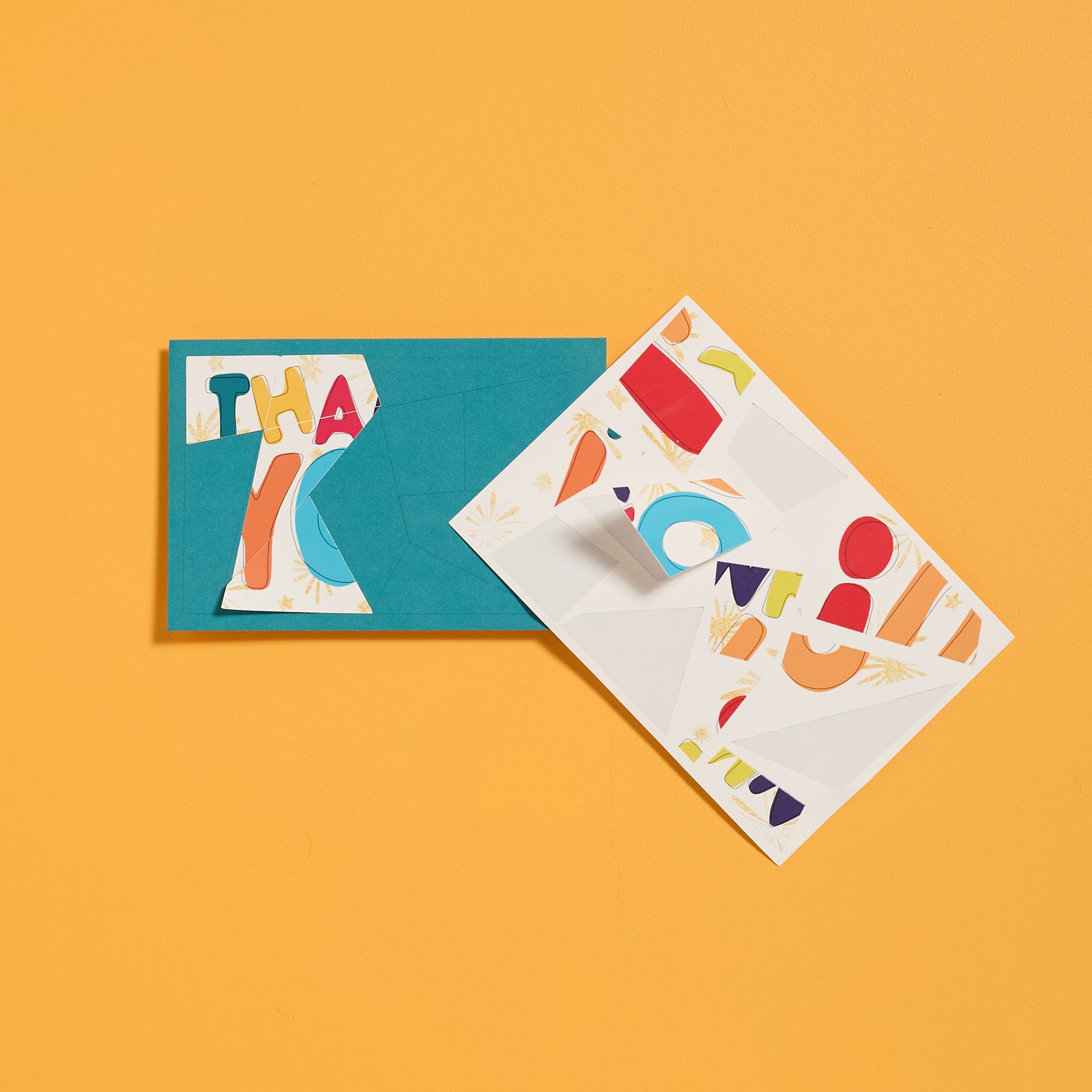 Thank You Sticker Puzzle Card