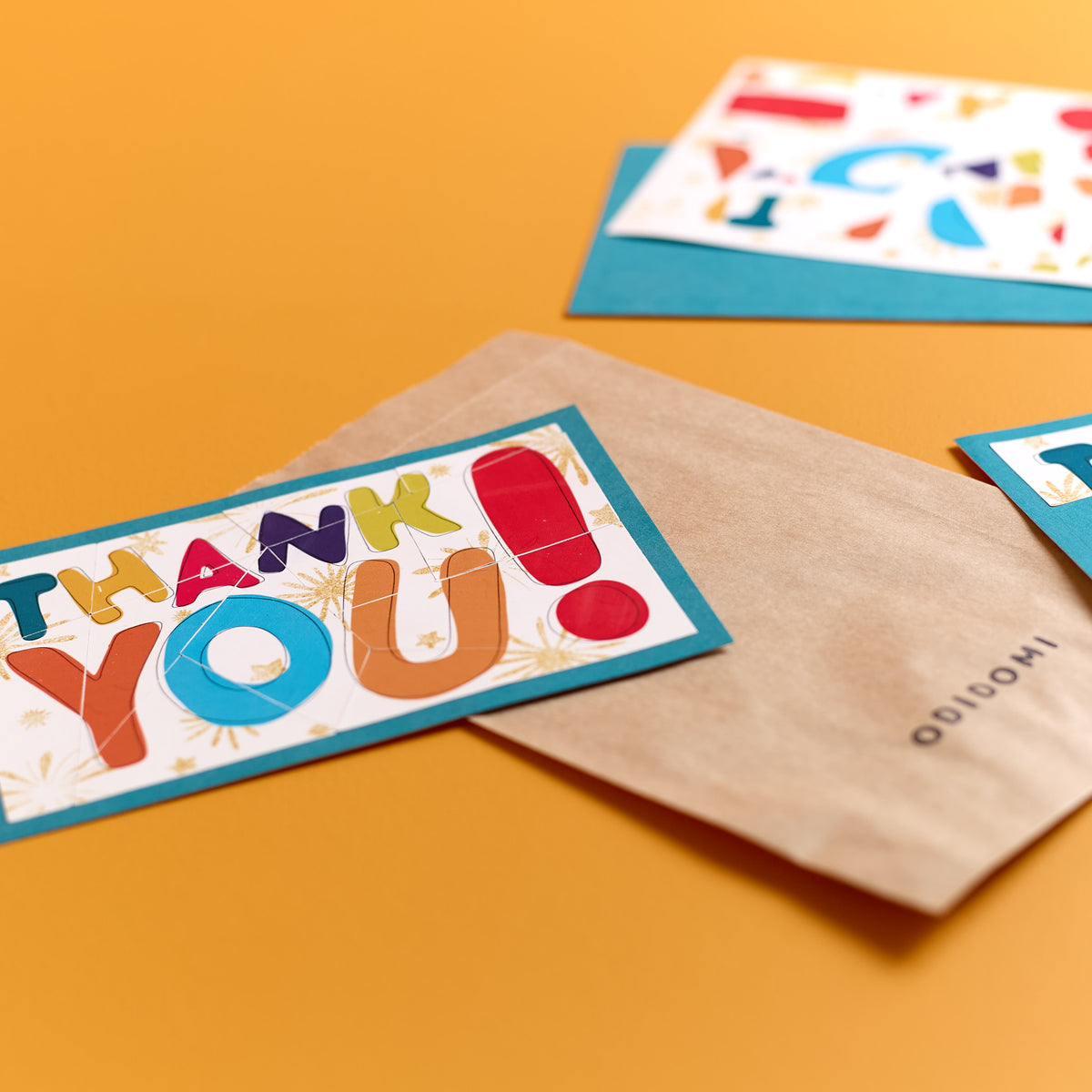 Thank You Sticker Puzzle Card