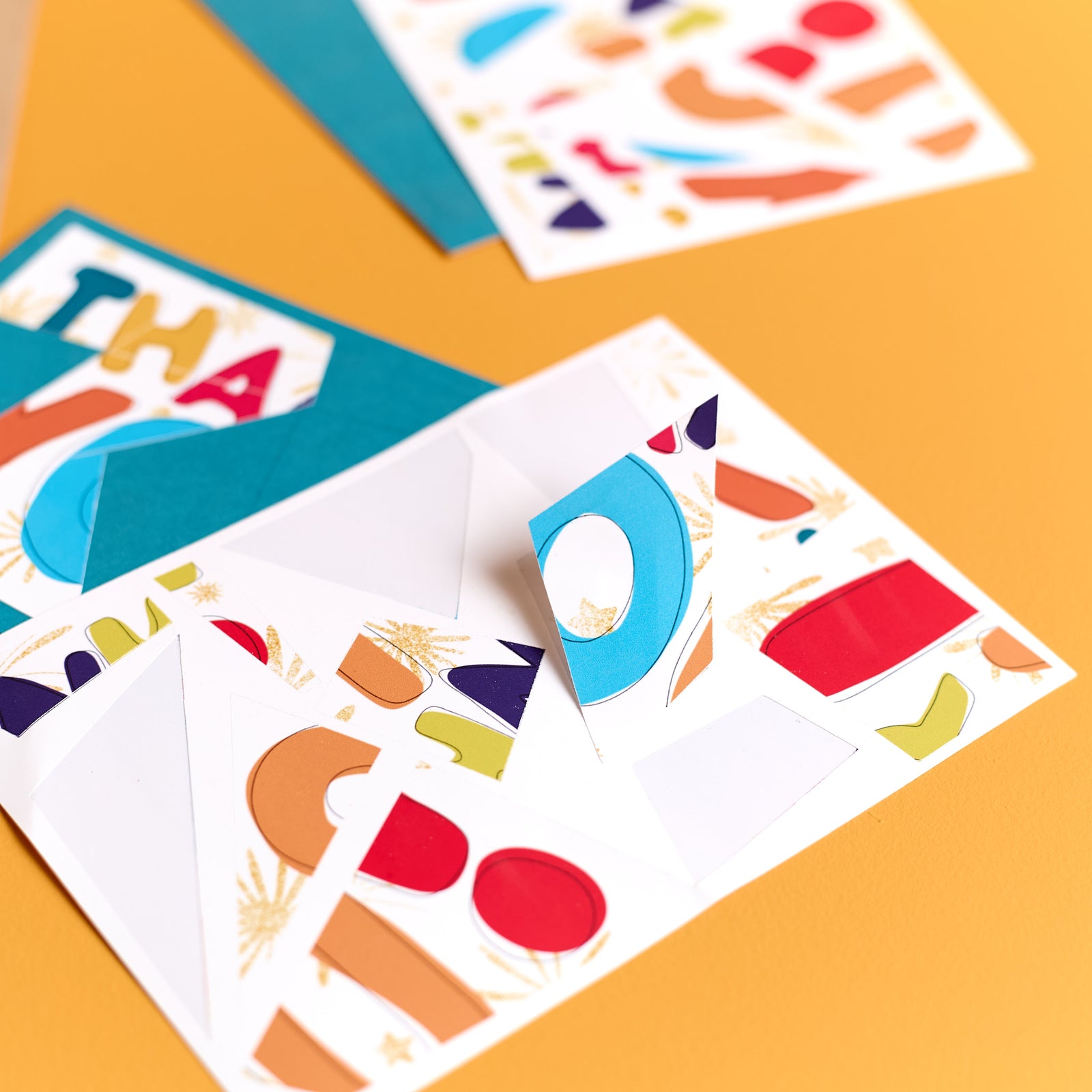 Thank You Sticker Puzzle Card