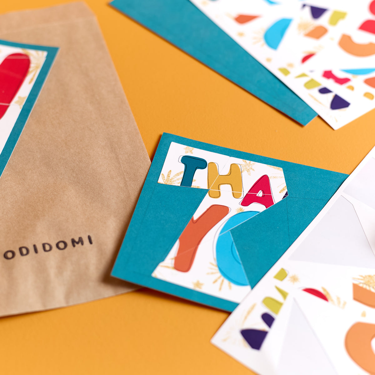 Thank You Sticker Puzzle Card