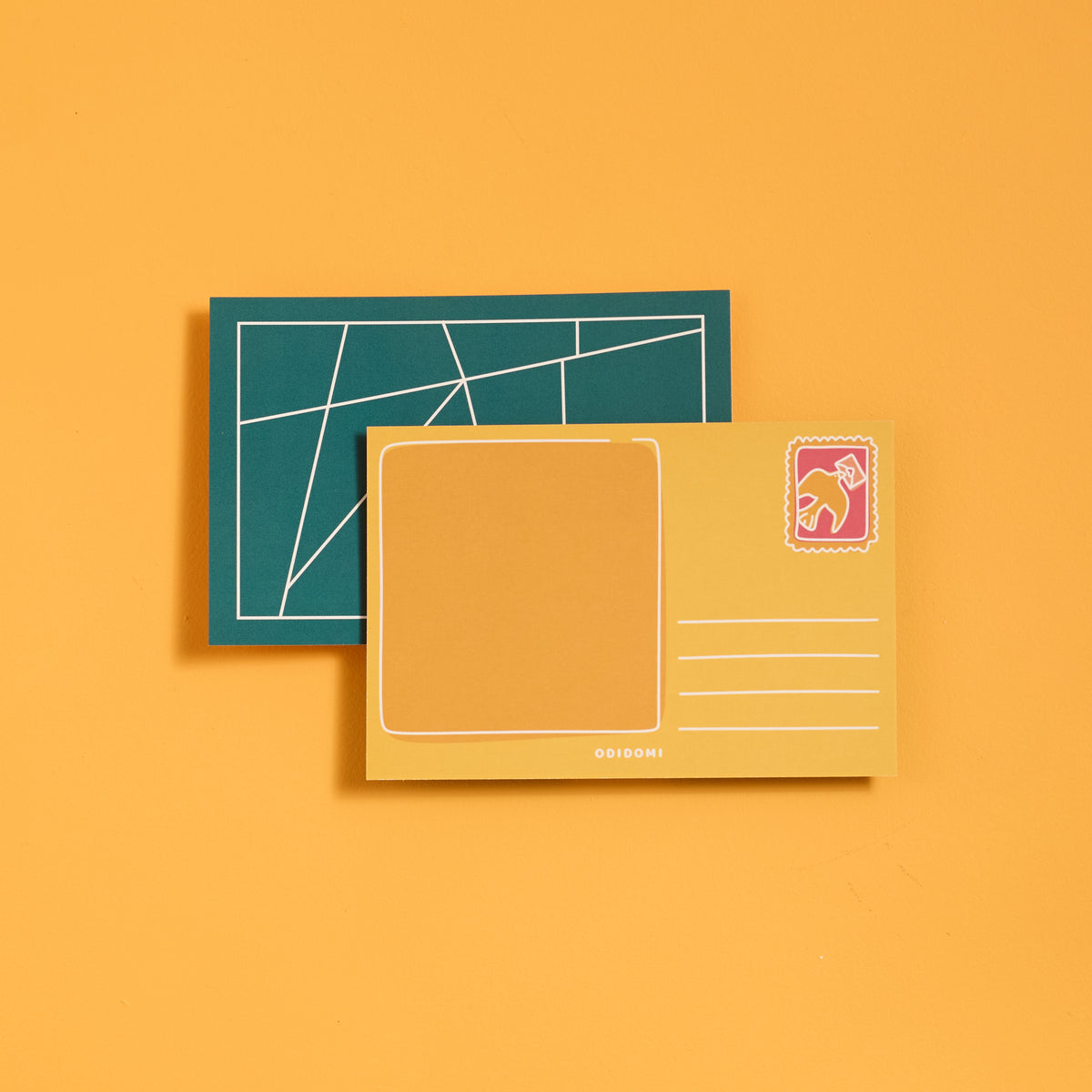 Blank card of ODIDOMI thank you puzzle card for kids