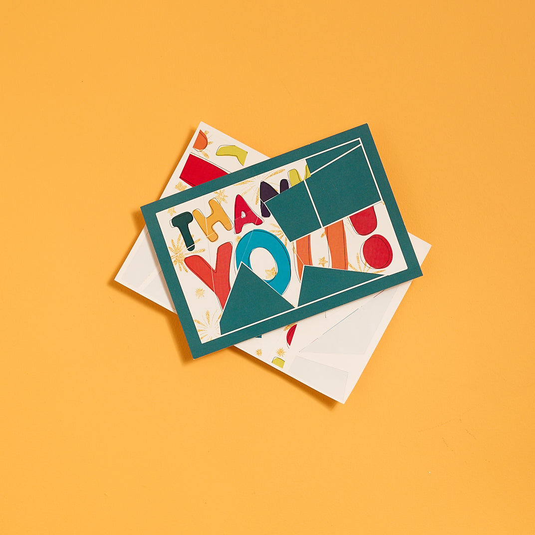 Thank-you Sticker Puzzle Card