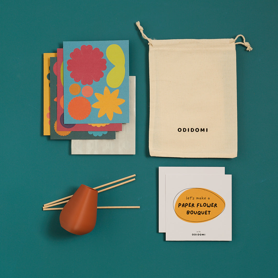 Paper flower bouquet kit