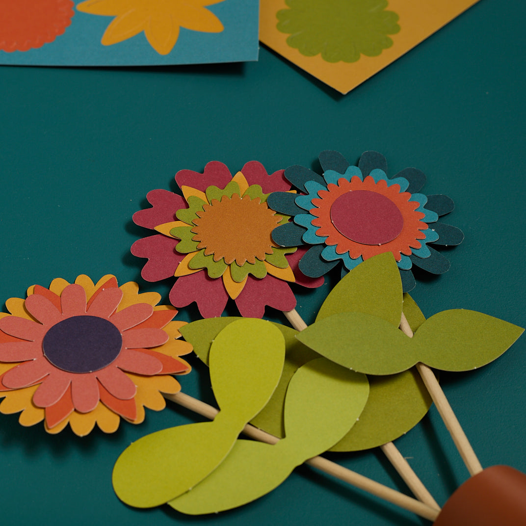 Paper flower bouquet kit