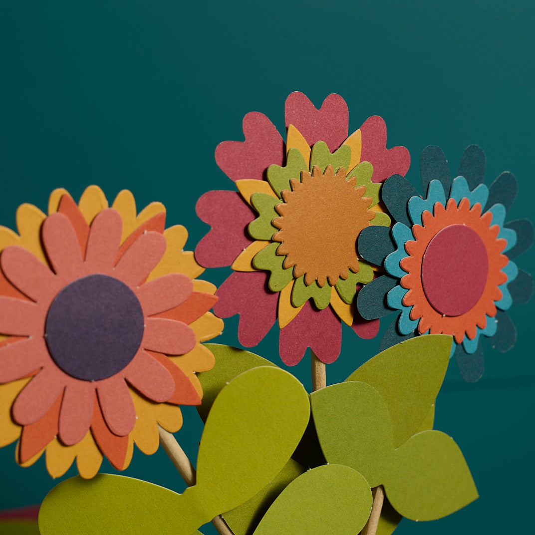 Paper flower bouquet kit