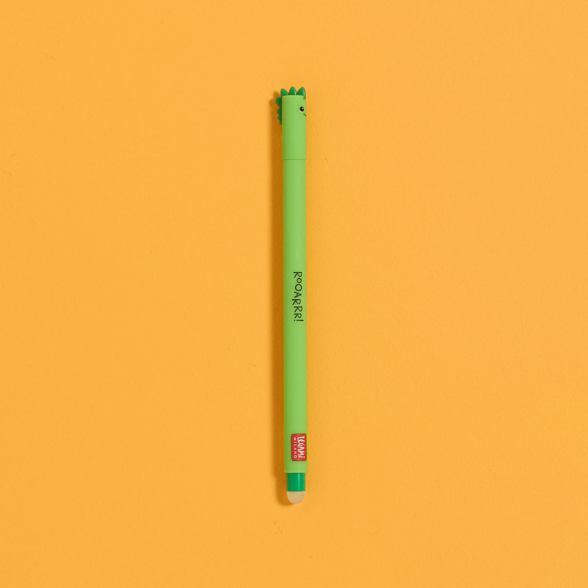 Overhead view of the Dino Pen from the ODIDOMI stationery kit for kids.