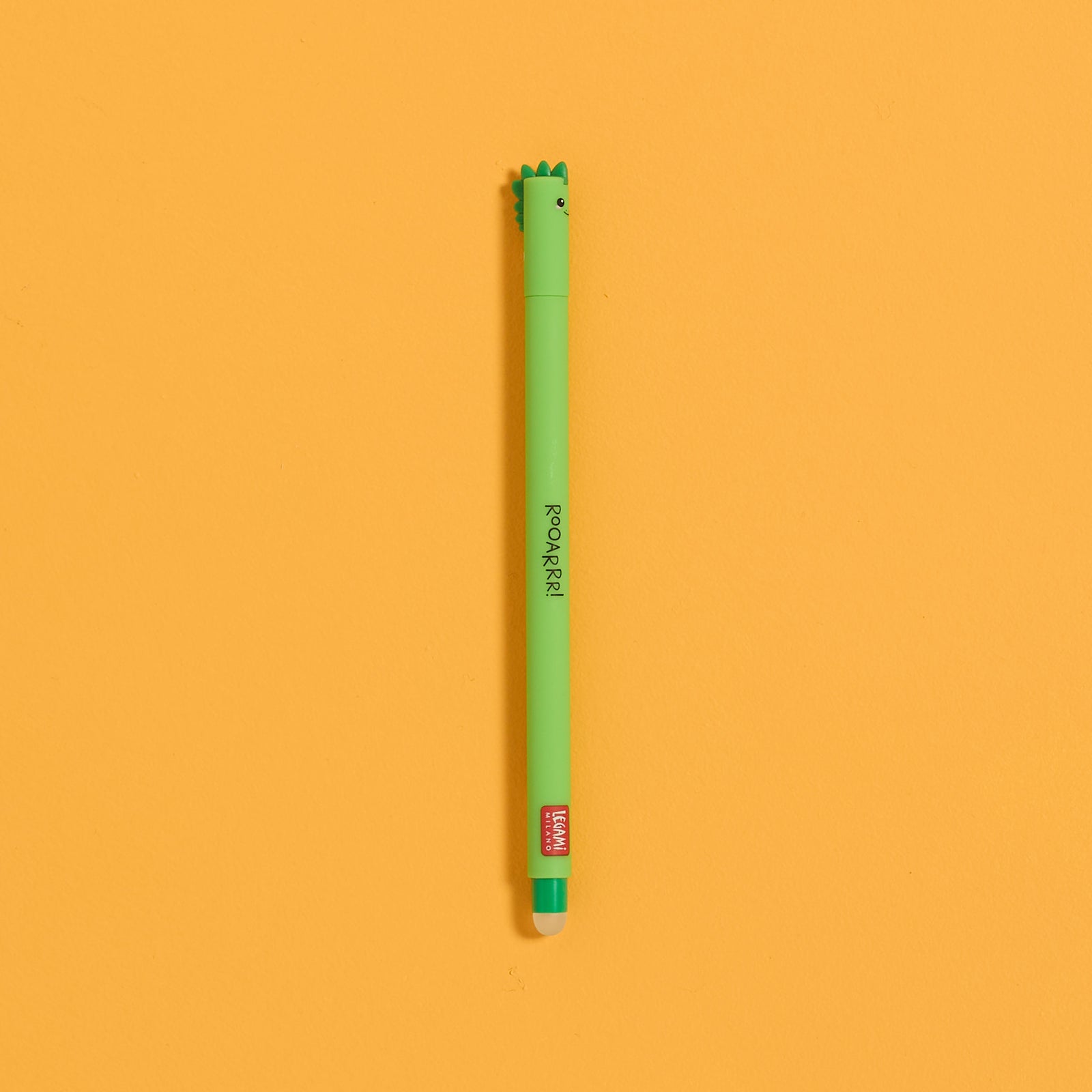Overhead view of the Dino Pen from the ODIDOMI stationery kit for kids.
