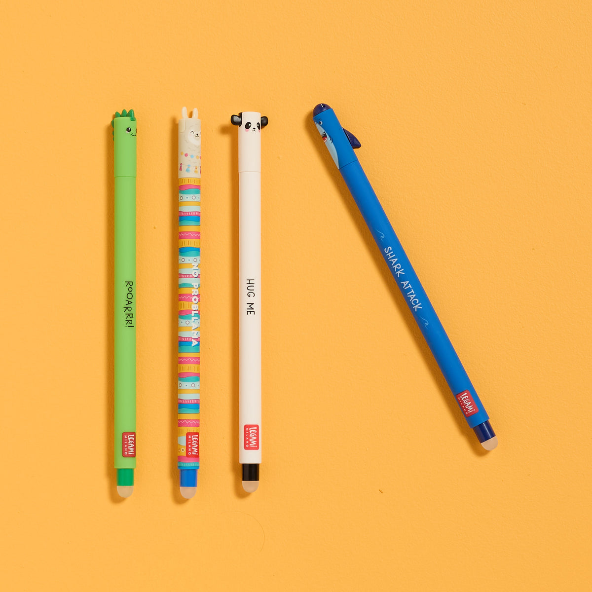 Overhead view of pen options available in the ODIDOMI stationery kit.